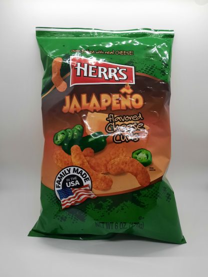 Herr´s Jalapeno Cheese Curls 170g (MHD 05.01.2025)